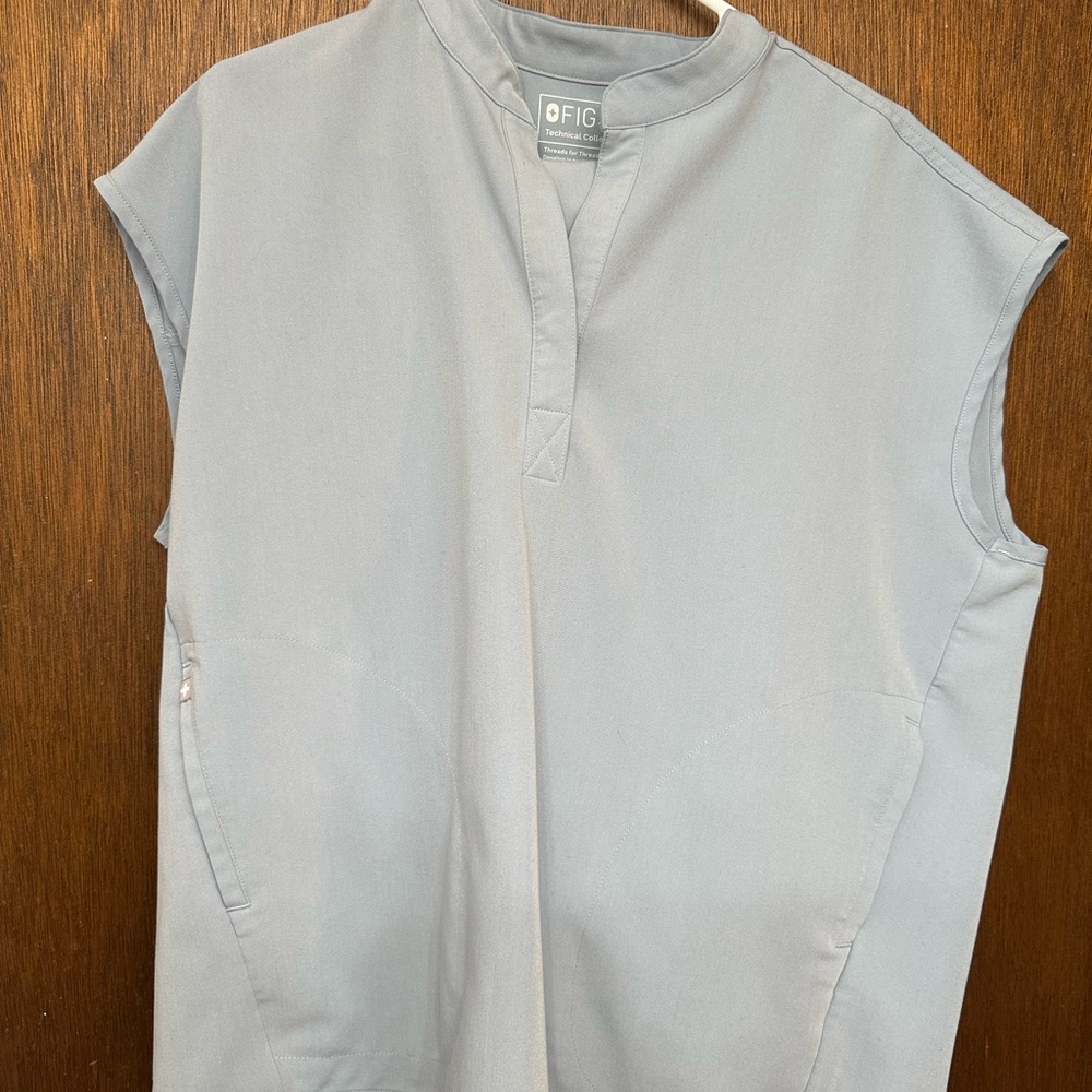 Figs Light Gray Sleeveless Top